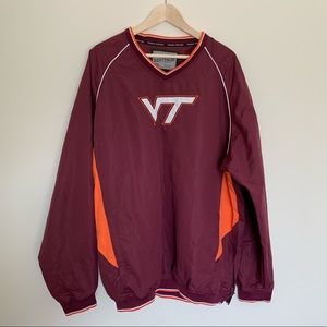 XXL VIRGINIA TECH HOKIES CREWNECK WINDBREAKER